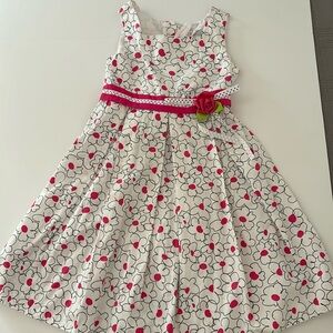 Sweet summer sleeveless dress 100% cotton size 6